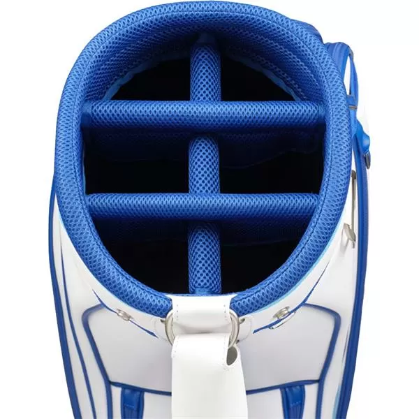 Mizuno Tour Staff Mid Bag 22 White Blue 4 Mizuno Tour Staff Mid Bag 22 White Blue - Image 2