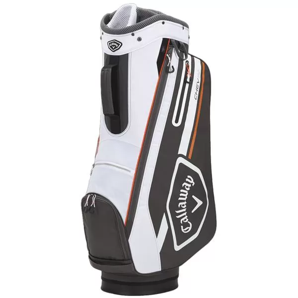 Callaway Chev Dry 14 Cart Bag Charcoal White Orange 3 Callaway Chev Dry 14 Cart Bag Charcoal White Orange