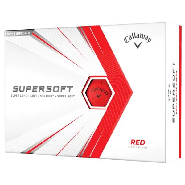 Callaway Supersoft 21 Golf Ball Dozens Red 3 Callaway Supersoft 21 Golf Ball Dozens Red