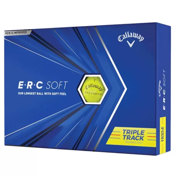 Callaway ERC Soft 21 Triple Track Golf Ball Dozen Yellow 3 Callaway ERC Soft 21 Triple Track Golf Ball Dozen Yellow