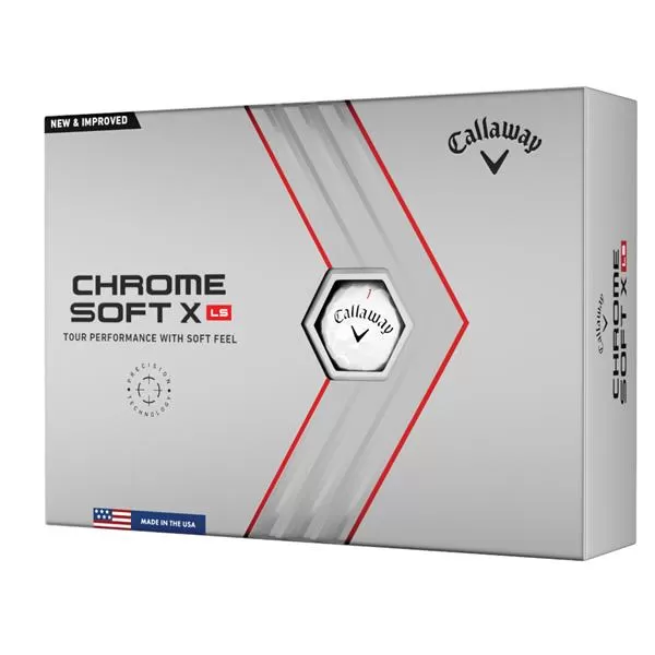 Callaway Chrome Soft X LS Balls White 3 Callaway Chrome Soft X LS Balls White