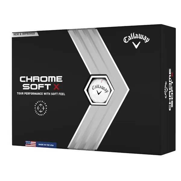 Callaway Chrome Soft X Ball White 3 Callaway Chrome Soft X Ball White
