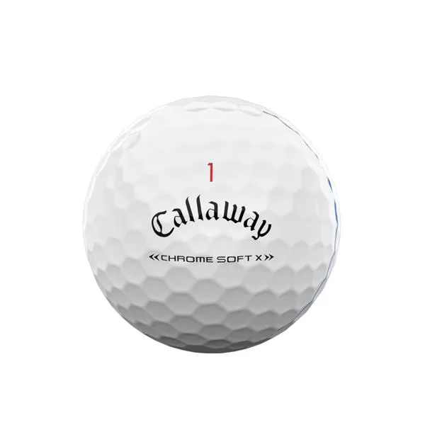 Callaway Chrome Soft X Triple Track Balls White 4 Callaway Chrome Soft X Triple Track Balls White - Image 2