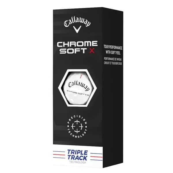 Callaway Chrome Soft X Triple Track Balls White 7 Callaway Chrome Soft X Triple Track Balls White - Image 5