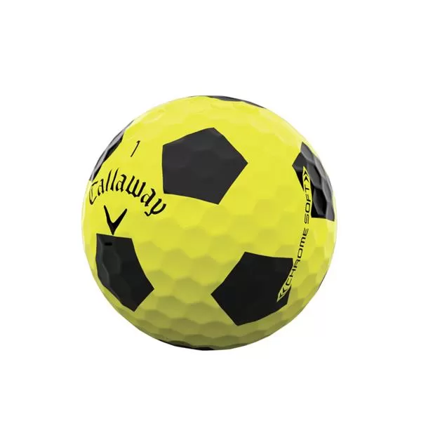 Callaway Chrome Soft Truvis Yellow Balls Black 4 Callaway Chrome Soft Truvis Yellow Balls Black - Image 2