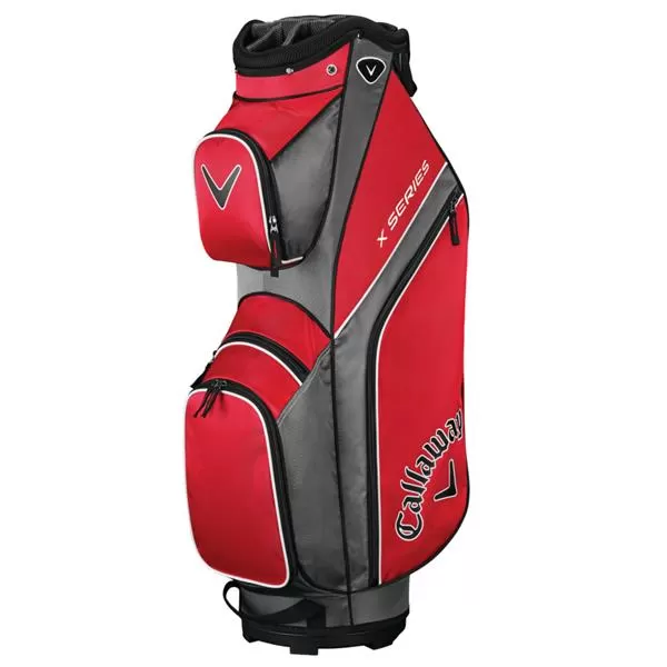 Callaway X Series 19 Cart Bag Red - Titanium - White 3 Callaway X Series 19 Cart Bag Red - Titanium - White