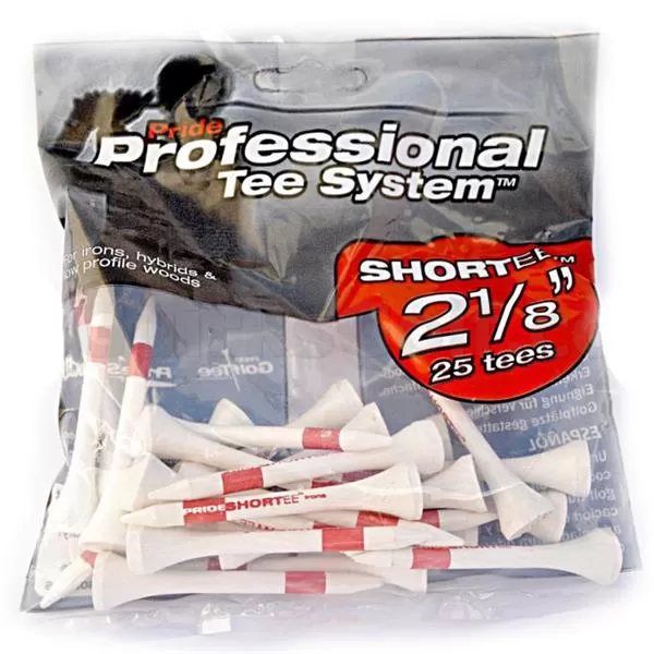 Pro Tees Wooden 2 1/8" Red (25 Pack) Red 3 Pro Tees Wooden 2 1/8" Red (25 Pack) Red