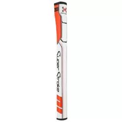 Traxion Wristlock Putter Grip . White - Orange - Black