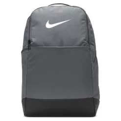 Nike Brasilia 9.5 Medium Backpack Grey Black White 026