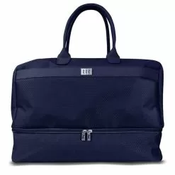Honeycomb Holdall With Shoe Compartment Blue