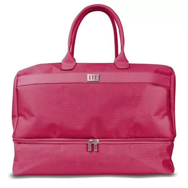 Honeycomb Holdall With Shoe Compartment Pink 3 Honeycomb Holdall With Shoe Compartment Pink