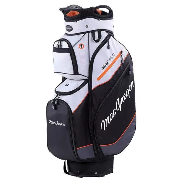 MacGregor Mac 14.0 10" Cart Bag Silver - Black - Orange 3 MacGregor Mac 14.0 10" Cart Bag Silver - Black - Orange
