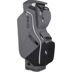 Ping Traverse 214 Cart Bag Heather Grey Black White
