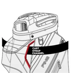 Ping Pioneer 191 Cart Bag Heather Grey - Black -Sale Golf Online PI9A0302004 3 L