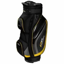 PowaKaddy Premium Edition Cart Bag Black Gunmetal Yellow