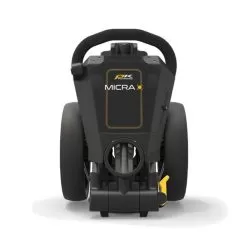PowaKaddy Micra Push Cart Gunmetal Yellow -Sale Golf Online PW21B0102001 2 L