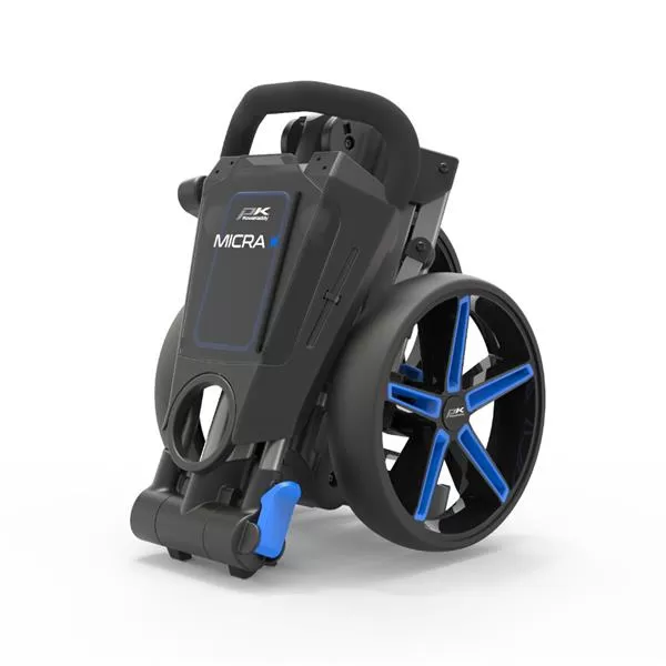 PowaKaddy Micra Push Cart Gunmetal Blue 4 PowaKaddy Micra Push Cart Gunmetal Blue - Image 2