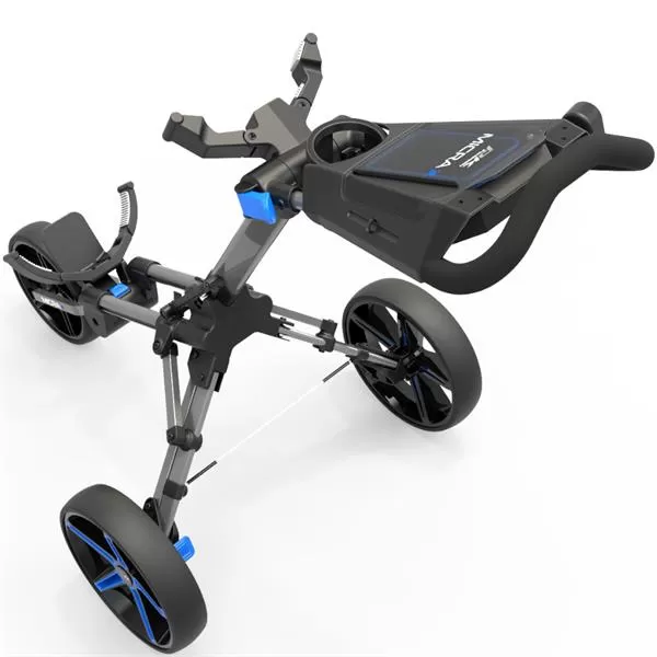 PowaKaddy Micra Push Cart Gunmetal Blue 6 PowaKaddy Micra Push Cart Gunmetal Blue - Image 4