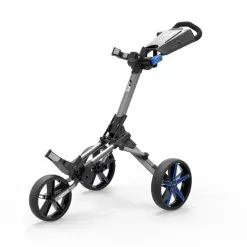 PowaKaddy Micra Push Cart Gunmetal Blue