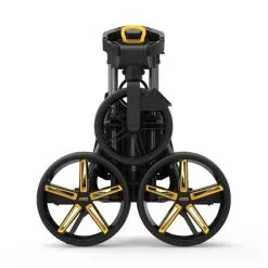 PowaKaddy DLX-Lite FF Push Cart Gunmetal Yellow -Sale Golf Online PW21B0103001 2 L
