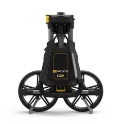 PowaKaddy DLX-Lite FF Push Cart Gunmetal Yellow -Sale Golf Online PW21B0103001 3 L