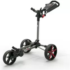 PowaKaddy DLX-Lite FF Push Cart Gunmetal Red