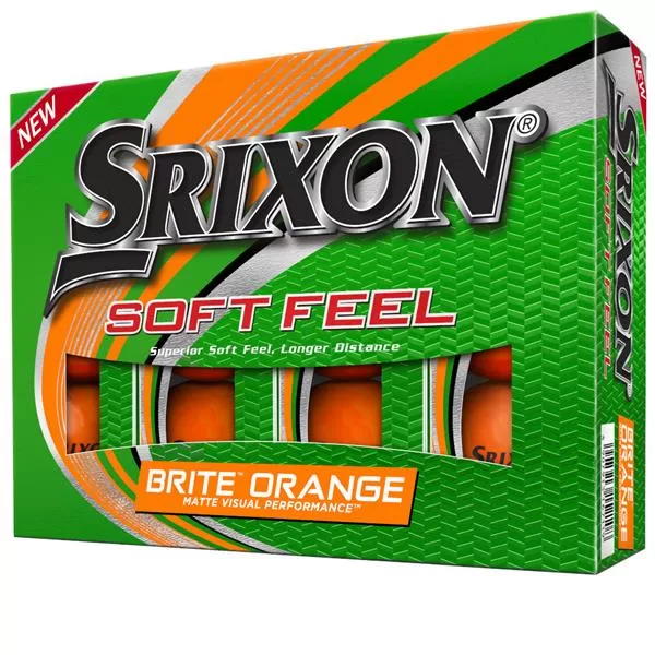Srixon Soft Feel Golf Balls Orange 3 Srixon Soft Feel Golf Balls Orange