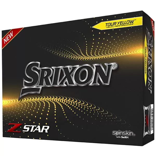 Srixon Z-Star Golf Balls Yellow 3 Srixon Z-Star Golf Balls Yellow