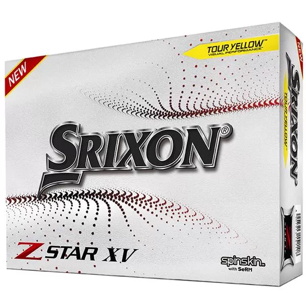 Srixon Z-Star XV Golf Balls Yellow 3 Srixon Z-Star XV Golf Balls Yellow