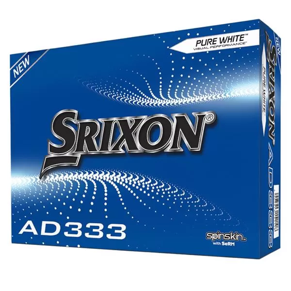 Srixon AD333 Golf Balls White 3 Srixon AD333 Golf Balls White