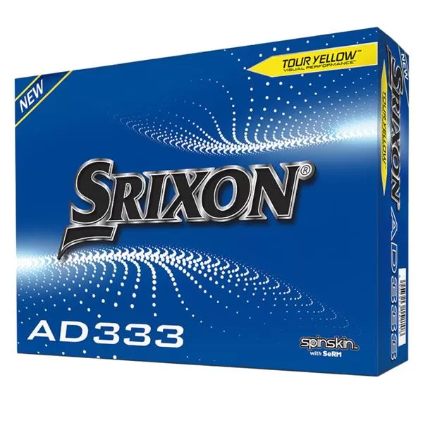 Srixon AD333 Golf Balls Yellow 3 Srixon AD333 Golf Balls Yellow