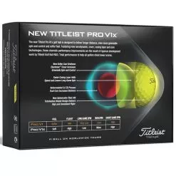 Titleist Pro V1X Golf Balls Dozen Yellow 11 Titleist Pro V1X Golf Balls Dozen Yellow -Sale Golf Online T21D0102002 3 L