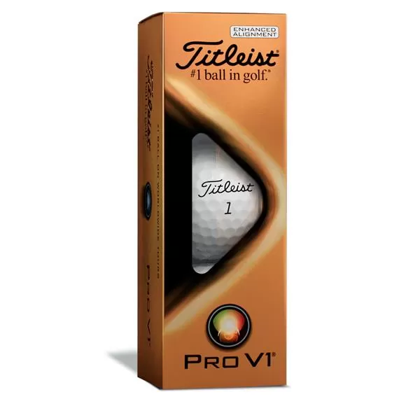 Titleist Pro V1 AIM Golf Balls Dozen White White 6 Titleist Pro V1 AIM Golf Balls Dozen White White - Image 4