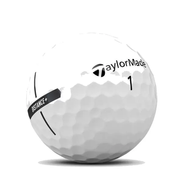 TaylorMade Distance + Golf Balls Dozen White 4 TaylorMade Distance + Golf Balls Dozen White - Image 2