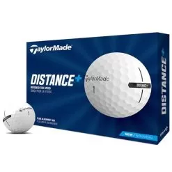 TaylorMade Distance + Golf Balls Dozen White