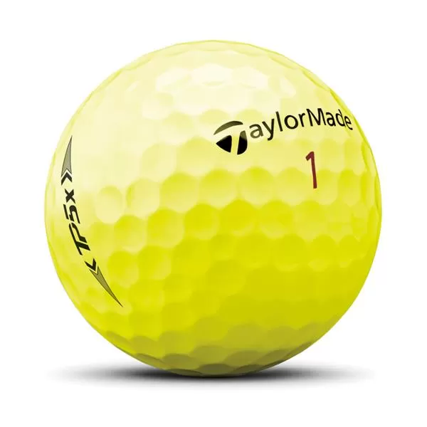 TaylorMade TP5x Golf Balls Dozen Yellow 4 TaylorMade TP5x Golf Balls Dozen Yellow - Image 2