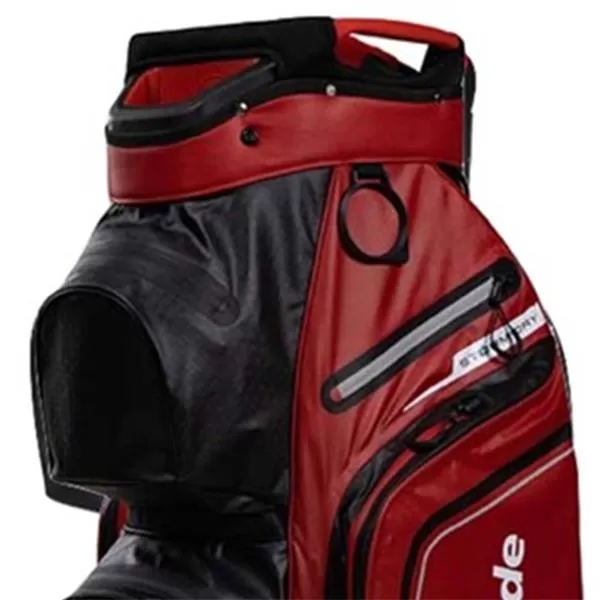 TaylorMade StormDry W/P Cart Bag Red - Black 5 TaylorMade StormDry W/P Cart Bag Red - Black - Image 3
