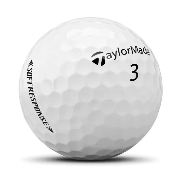 TaylorMade Soft Response 22 Golf Ball Dozen White 4 TaylorMade Soft Response 22 Golf Ball Dozen White - Image 2