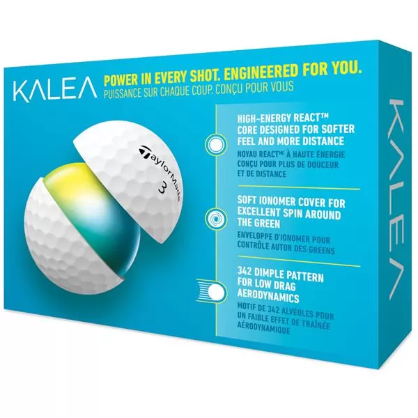 TaylorMade Kalea Golf Ball Dozen White 5 TaylorMade Kalea Golf Ball Dozen White - Image 3