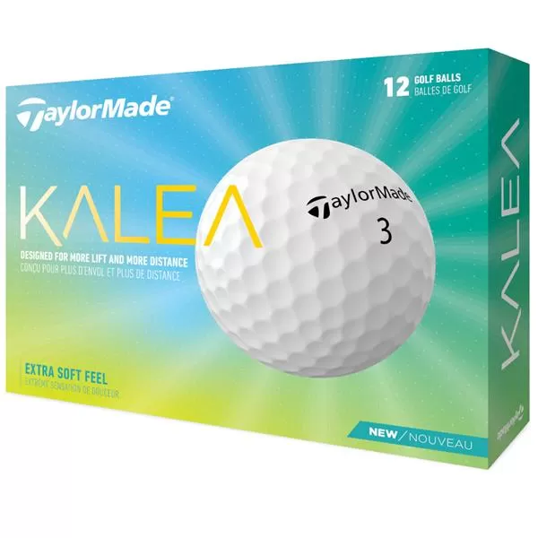 TaylorMade Kalea Golf Ball Dozen White 3 TaylorMade Kalea Golf Ball Dozen White