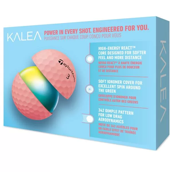 TaylorMade Kalea Golf Ball Dozen Peach 5 TaylorMade Kalea Golf Ball Dozen Peach - Image 3