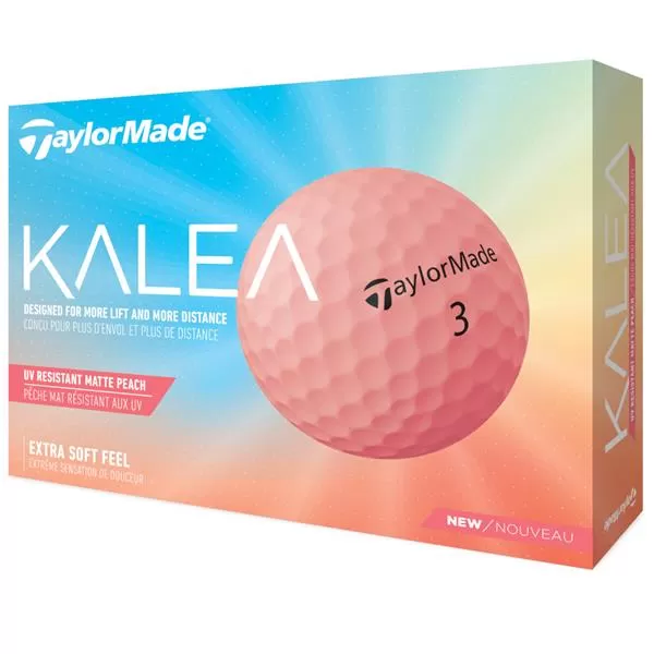 TaylorMade Kalea Golf Ball Dozen Peach 3 TaylorMade Kalea Golf Ball Dozen Peach