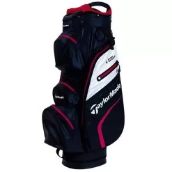 TaylorMade Deluxe Waterproof Cart Bag Black - White - Red
