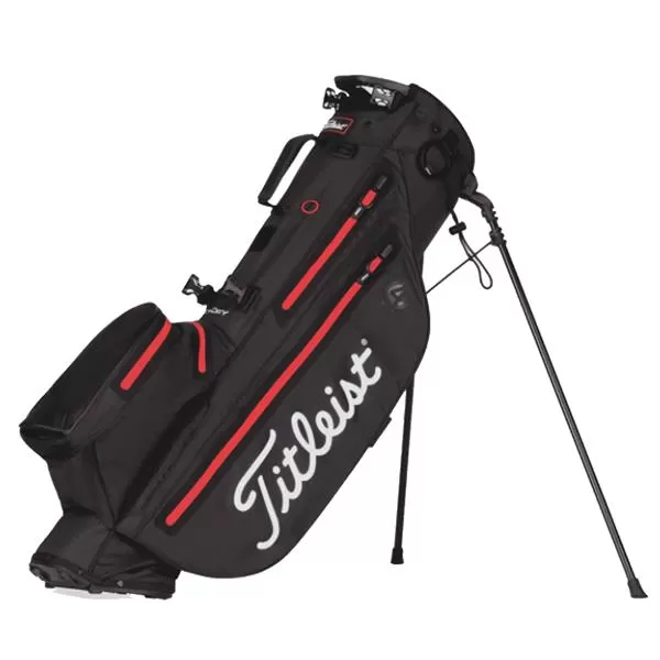 Titleist Players 4 StaDry Stand Bag 0S Black Black Red 3 Titleist Players 4 StaDry Stand Bag 0S Black Black Red