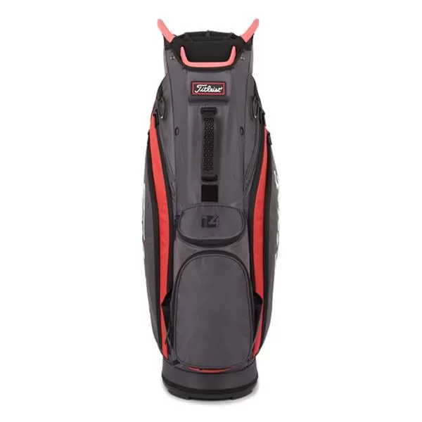 Titleist 14 Cart Bag Graphite Island Red Black 5 Titleist 14 Cart Bag Graphite Island Red Black - Image 3