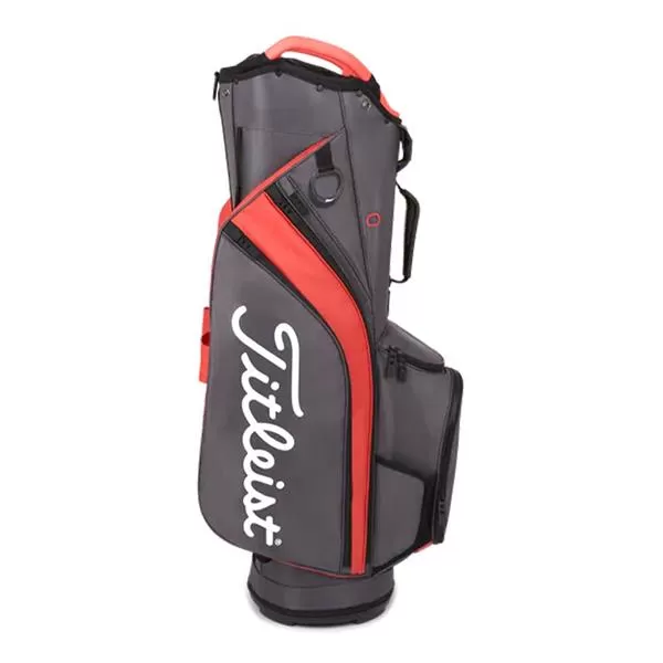 Titleist 14 Cart Bag Graphite Island Red Black 6 Titleist 14 Cart Bag Graphite Island Red Black - Image 4
