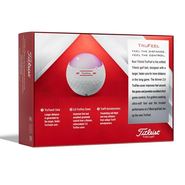 Titleist Trufeel Golf Balls Dozen White 8 Titleist Trufeel Golf Balls Dozen White - Image 6