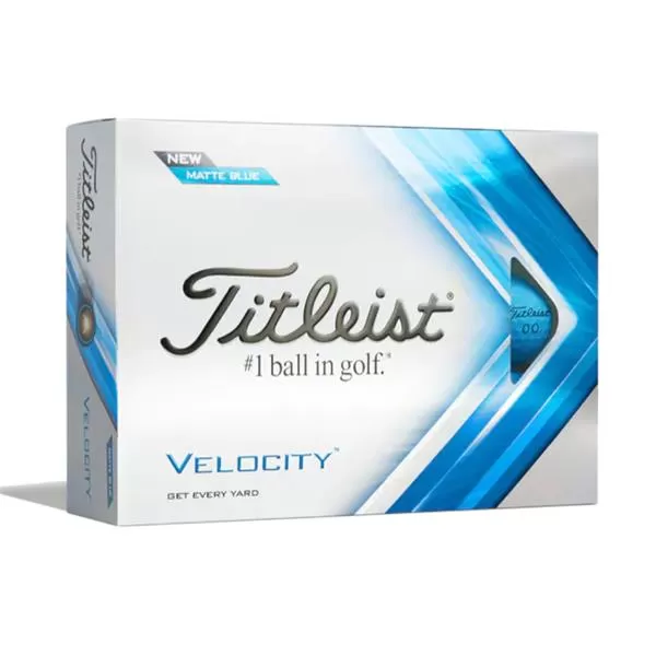 Titleist Velocity Golf Balls Dozen Matte Blue 3 Titleist Velocity Golf Balls Dozen Matte Blue