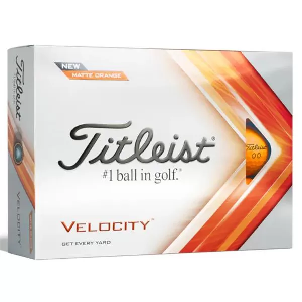 Titleist Velocity Golf Balls Dozen Matte Orange 3 Titleist Velocity Golf Balls Dozen Matte Orange