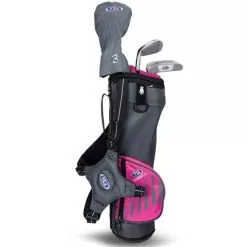 Junior 39" 3 Club Carry Set Right Hand Grey - Pink